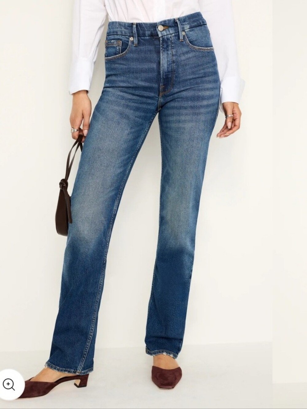 Good American Good Icon Straight Jeans Indigo544